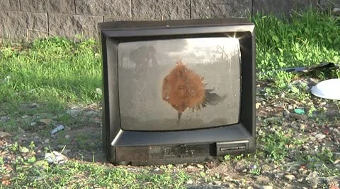 Old Analog TV. Stock Footage 10726020