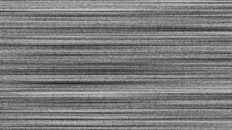 Old Analog TV Horizontal Static, Grainy Horizontal TV Noise Loop Background Vídeos de archivo 312968634