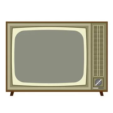 Old analog TV Stock Illustration