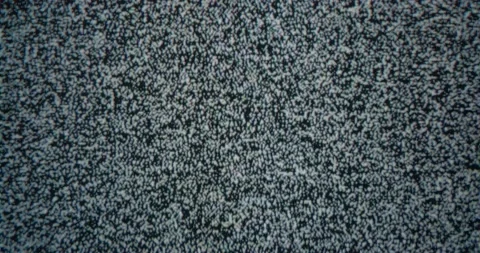 Old analog TV screen broadcasting white noise Video stock 201587269