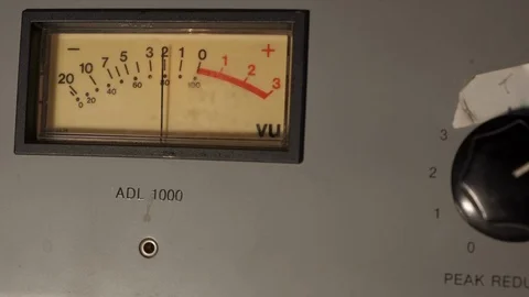 Old Analog VU Meter - 4K Stock Footage 120264740