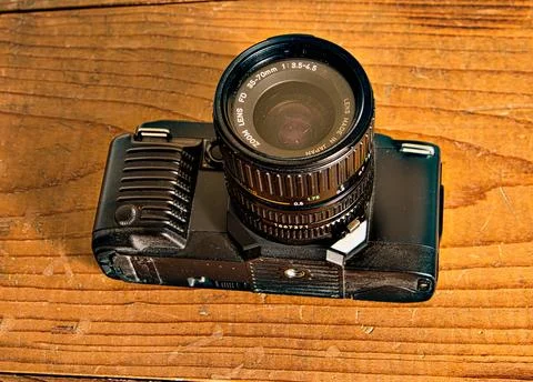Old analogik reflex camera Stock Photos