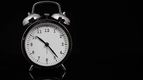 Old analogue clock time lapse Stock Footage 100685812