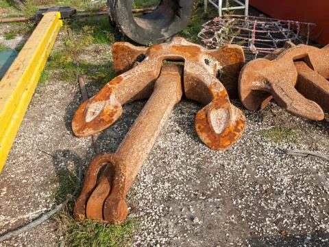 Old anchor Stock Photos