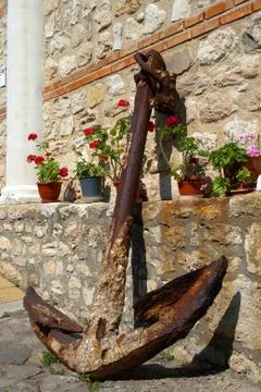 Old anchor Stock Photos