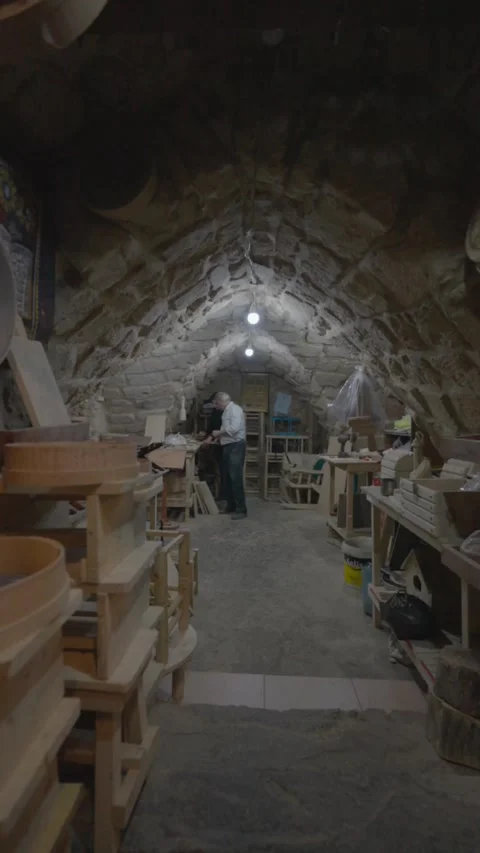 Old ancient Carpentry shop Stock Footage 274487207