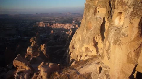 Old ancient cave city Stock Footage 67406747