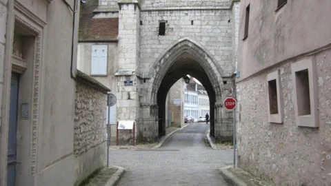 Old Ancient Clock Tower Stock Footage 126571933