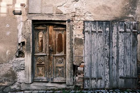 Old ancient door Stock Photos