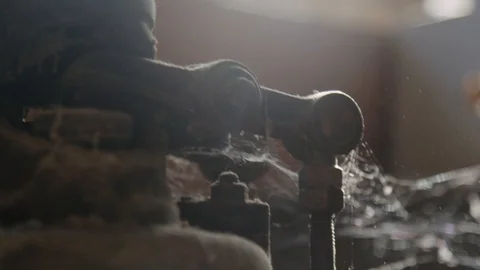 Old and abandoned workshop Video stock 89343804