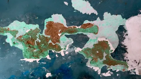 Old and damaged wall Video stock 322933552