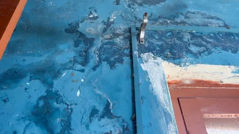 Old and damaged wall Video stock 322933565