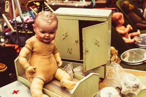Old and dirty doll Stock Photos