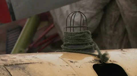 Old and dirty rope Stock-Footage 18196035