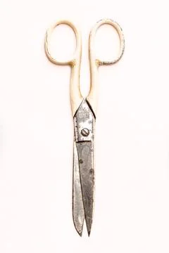 Old and dirty scissors Stock Photos