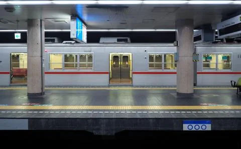 Old and dirty train platform. Stock Photos