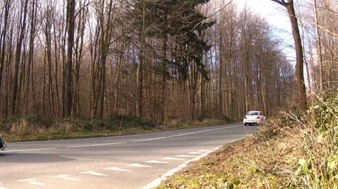 Old and new beetles on the road. Stock Footage 35352808