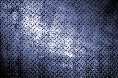 Old and rust diamond plate. metal background and texture. Stock Illustration