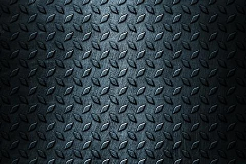 Old and rust diamond plate. metal background and texture. Stock Illustration
