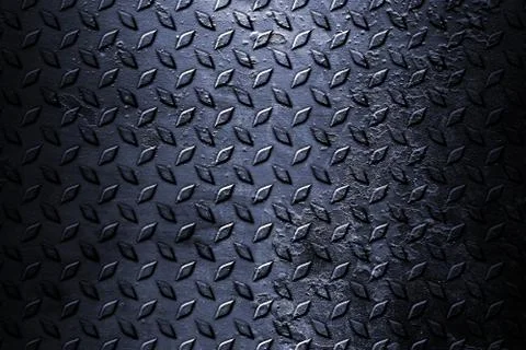 Old and rust diamond plate. metal background and texture. Stock Illustration