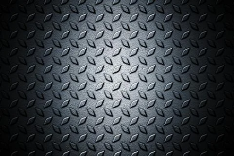 Old and rust diamond plate. metal background and texture. Stock Illustration