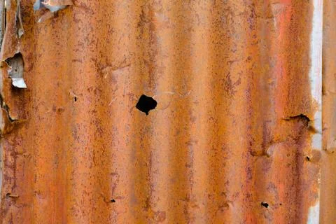 Old and rusty damaged galvanized iron texture. Stock Photos