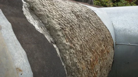 Old and rusty pipeline in Bucharest Stock Footage 58086284