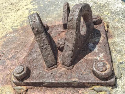 Old and rusty screw Stock Photos