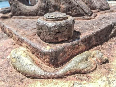 Old and rusty screw Stock Photos