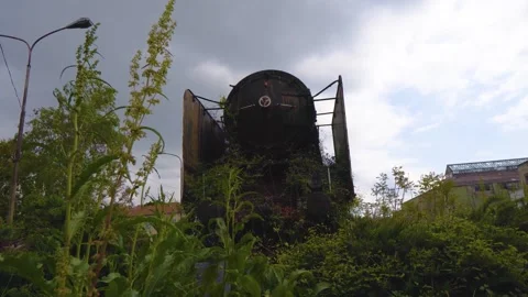 Old and rusty train Stock Footage 248158749