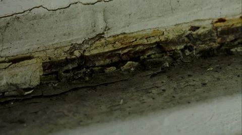 Old And Rusty Window, Rust, Decay,  Dust, Dirt, Negligence, Pan Video stock 46931546