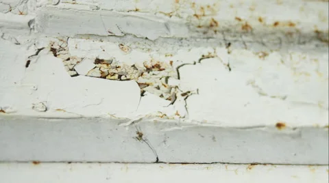 Old And Rusty Window, Rust, Decay, Negligence,  Macro, Pan Video stock 46931699