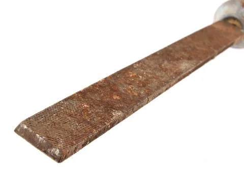 Old and rusty work file. Stock Photos