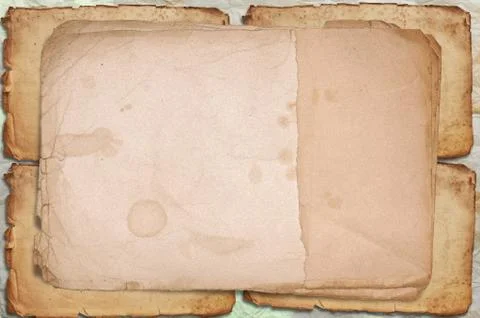 Old and stained paper frame Stock Illustration