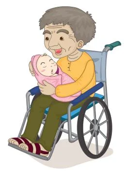 Old and young Stock Illustration