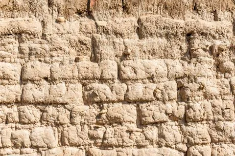Old Andean adobe wall Stock Photos