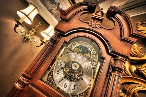 Old antique clock Stock Photos