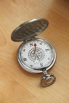An old antique compass Stock Photos