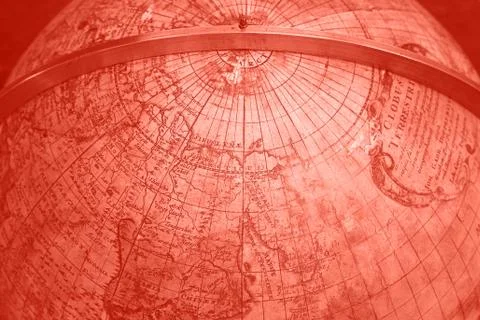 Old antique earth globe map background Stock Photos