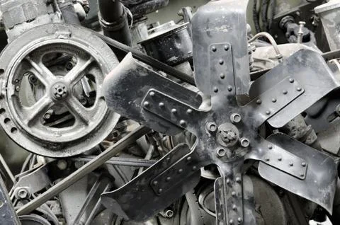 Old antique engine Foto stock