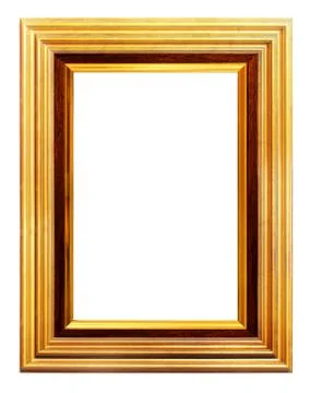 Old antique gold frame. Stock Illustration