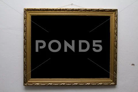 Old antique golden frame Stock Photos