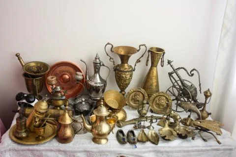 Old antique items Stock Photos