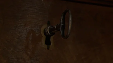 Old antique key Stock Footage 101120220