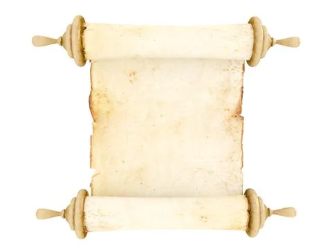 Old antique scroll paper Stock Illustration