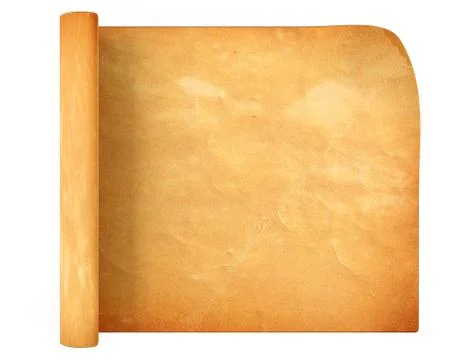 Old antique scroll paper Stock Illustration