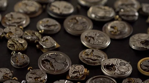 Old antique watch rotating. Stock Footage 71528207