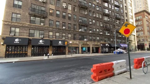 An old apartment building in NYC Stock Footage 124738763