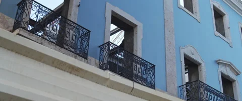 Old apartment building in reconstruction Stock Footage 151394688