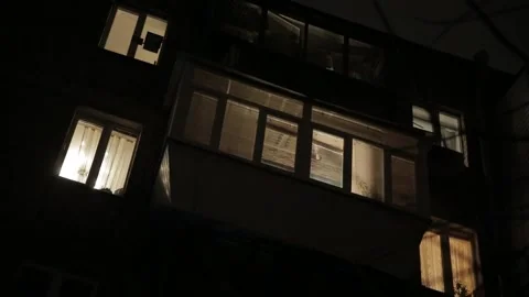 Old apartment house in the countries of Eastern Europe Stock Footage 202838997